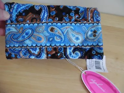 Stephanie Dawn Checkbook Cover In Mocha Paisley Pattern 10012-001  NEW W/Tag • $5.99