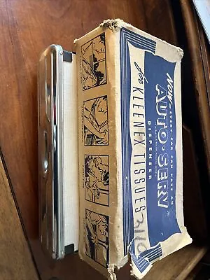 VTG Under Dash Auto Serv For Kleenex Tissues VG NOS W/ TISSUES & ORIGINAL BOX • $1249