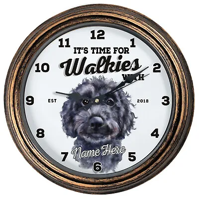 Personalised Kitchen Clock Cockapoo Name Round Wall Hanging Dog Home Gift DC46 • £22.95