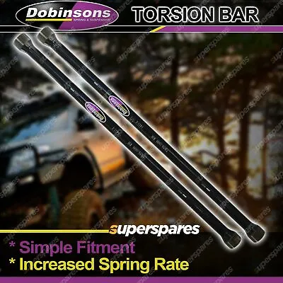 Front Dobinsons Heavy Duty Torsion Bars For Holden Rodeo RA Colorado RC D-Max • $474.95