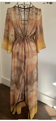 £10.99 • Buy BNWT Shear Beach,Holiday, Wrap, Sarong, Cover Up, Kaftan Size 10, 12 Sleeves..