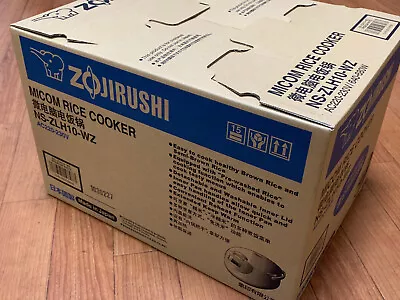 ZOJIRUSHI NS-ZLH10-WZ 1L White 220-230V Rice Cooker ‎680 W Made In Japan • $460.03