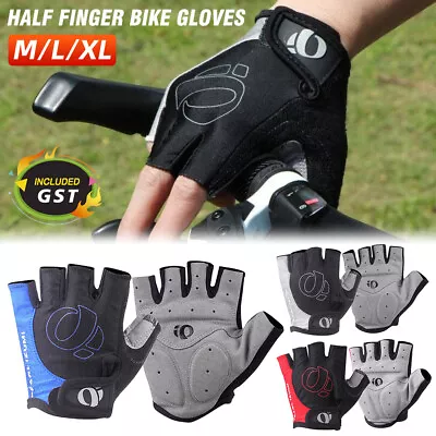 1 Pair Half Finger Sports Gloves Bicycle Bike Anti-Slip Cycling Gloves Men Women • $10.15