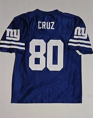 New York Giants Victor Cruz Jersey #80 Youth Size XX Large 18 Blue Team Apparel • $22.72