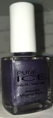 Pure Ice Nail Lacquer Polish #1425 *CHROME ON OVER* Gunmetal Metallic Shimmer BN • $10.95