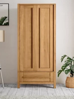 £420 • Buy M&S Large Sonoma Double Oak Wardrobe With Rail, Drawer, Shelf (RRP £1,099) VGC