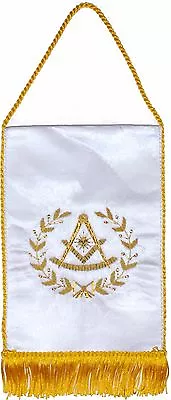 MASONIC Grand PAST MASTER MASON TABLE BANNER HAND EMBROIDERED • $19.99