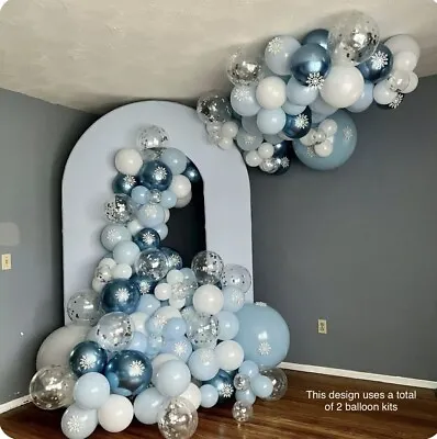 $15.99 • Buy Balloon Garland Kit (Blue And White Color Combination)