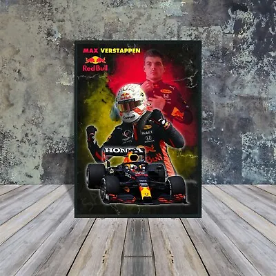 Max Verstappen F1 2022 Poster Formula 1 Red Bull F1 Signature High Quality A3/A4 • £10.95