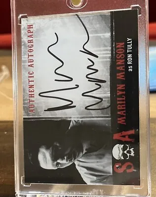 Sons Of Anarchy Autograph Card MM Marilyn Manson As Ron Tully • $469.99