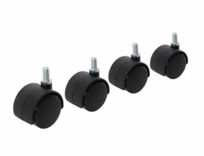 £6.29 • Buy 4 Pack 40mm Castor Wheels, Swivel Twin Castor Bolt, Chair Wheel Replacement S34