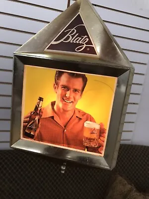  Vintage 1960s 70s Original Blatz Beer Bar Sign Light Swag Lantern • $169