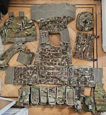 British Army Military MOD - MTP Camouflage Osprey Mk4 Body Armour With Pouches   • £180