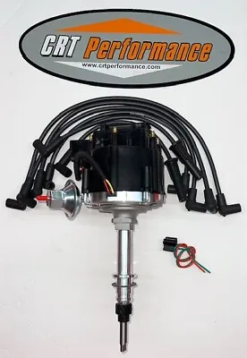 CHEVY Inline 6 Straight 6 194-230-250-292 HEI Distributor + BLACK 8MM USA Wires • $137.99