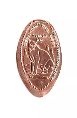 Elongated Penny  Arizona-Sonora Desert Museum-Mountain Lion  Tucson AZ Zinc • $2.50