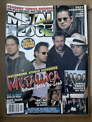 Metal Edge Magazine February 1998  Ozzy Metallica Judas Priest S7 • $10