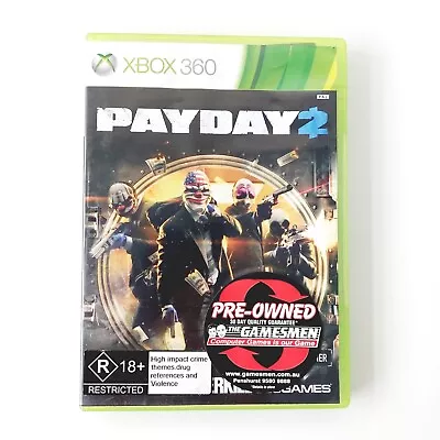 Payday 2 Pay Day 2 Xbox 360 Game Xbox360 Pal Version *aus Seller* Good Condition • $9.95