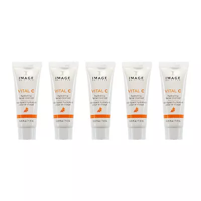 Image Skincare Vital C Hydrating Facial Cleanser 0.25oz/7.4ml SAMPLE X 5 • $9.50