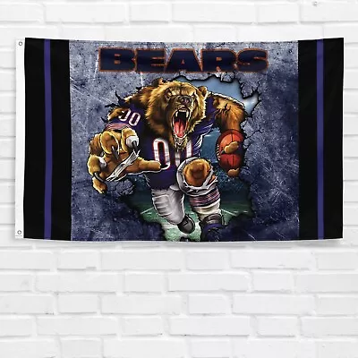 Chicago Bears 3x5 Ft Flag Da Bears C NFL Super Bowl Champions Banner • $13.99