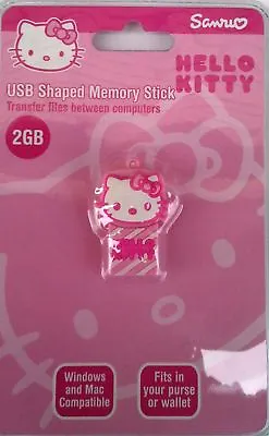 £4.42 • Buy 2GB USB Hello Kitty Shaped Memory Stick Key Ring Mini File Transfer Dongle    
