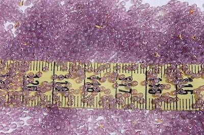 Vintage French 13/0  Glass Seed Beads Opal Mauve/Violet #1 Crafts Jewelry /1/2oz • $3.15