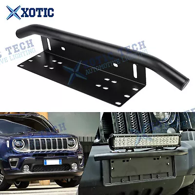 Fit Jeep Wrangler Grand Cherokee Bull Bar Bumper License Bracket LED Lamp Holder • $25.84