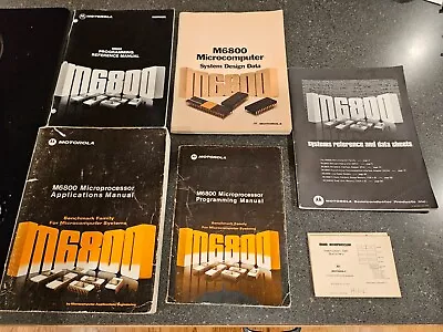 Motorola M6800 Microprocessor Applications Programming Reference Manuals • $51