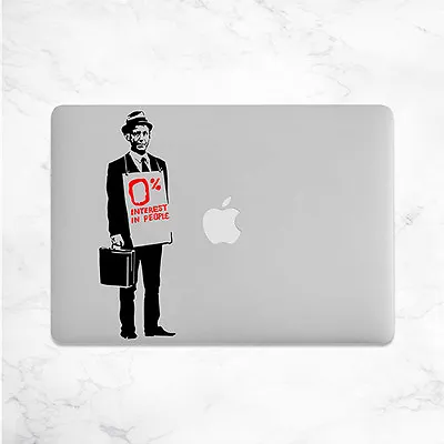 £4.79 • Buy Banksy Salesman Decal For Macbook Pro Sticker Vinyl Laptop Mac Pro Notebook 13