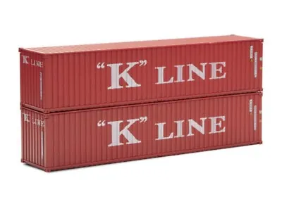 Menards K-line 40’ Intermodal Containers O Gauge Scale Double Maxi Husky Stack • $39.99