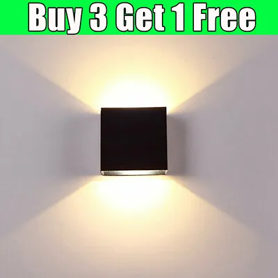 Cube LED Wall Lights Modern Up Down Sconce Lighting Fixture Lamp Indoor Hallway • $9.97