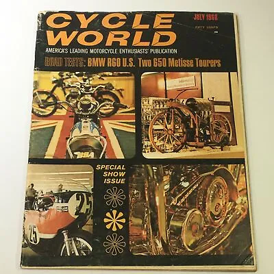 VTG Cycle World Magazine July 1968 - BMW R60 U.S. / 650 Metisse Tourers Tests • $13.95