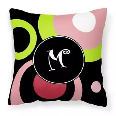 Carolines Treasures AM1002-MPW1414 Letter M Monogram - Retro In Black Fabric ... • $36.34