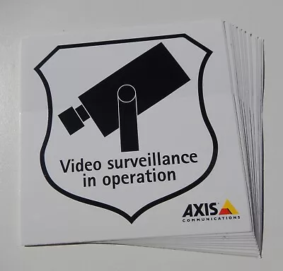 10-Pack “Video Surveillance In Operation” Vinyl Decal CCTV Sticker • $7