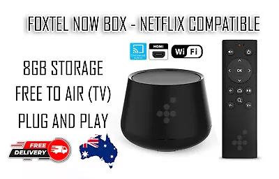 $35.27 • Buy FOXTEL NOW BOX Built-in Chromecast Free-To-Air TV Tuner Android Apps USB HDMI 8G