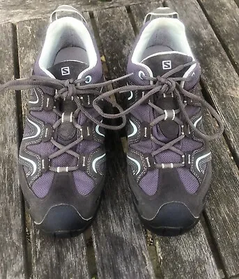 Salomon Womens Walking/Hiking Shoes Blue/Grey UK 8 • £28