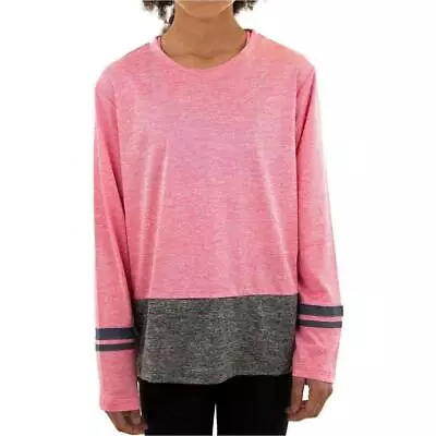 £7.49 • Buy More Mile Marl Girls Sports Training Top Pink Long Sleeve Shirt Exercise Running