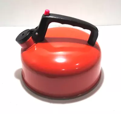 Vintage Orange Stove Top Kettle Aluminium Unused Like New Condition • $29