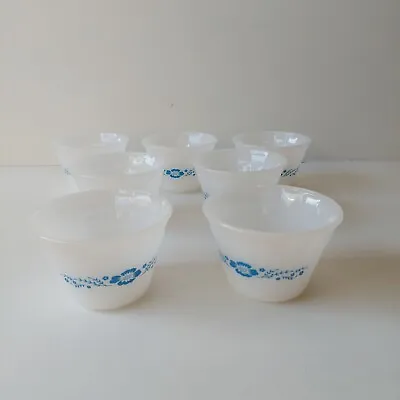 Set Of 7 Seven Vintage Termocrisa Mexican Custard Cups Milk Glass • $13.02