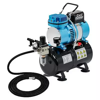 Master Airbrush 1/5 HP Cool Runner II Dual Fan Tank Air Compressor Kit TC-326T • $139.99