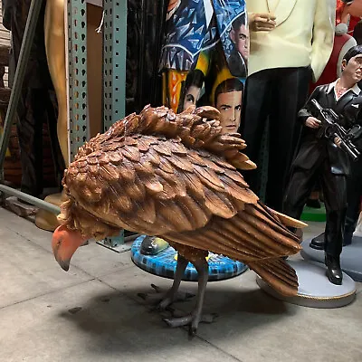 Realistic Vulture Pecking Life Size Resin Statue Bird Theme Decor Display Prop • $1148.85