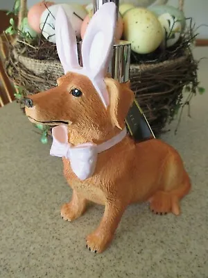 EASTER Dog With Bunny Rabbit Ears Kitchen Bath Soap Lotion Pump Dispenser 8   • $34.99