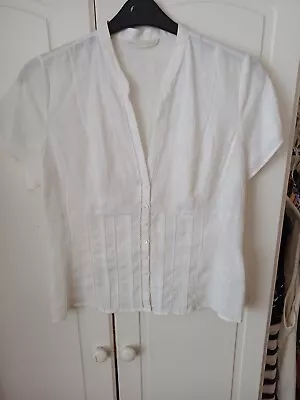 Marks And Spencer Ladies Linen Top Size 14 • £4.99