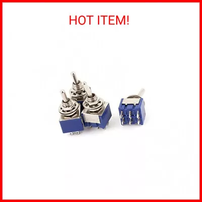 Uxcell A15062200ux0651 2 Position 6Pins DPDT ON-Off Micro Mini Toggle Switch AC  • $17.48