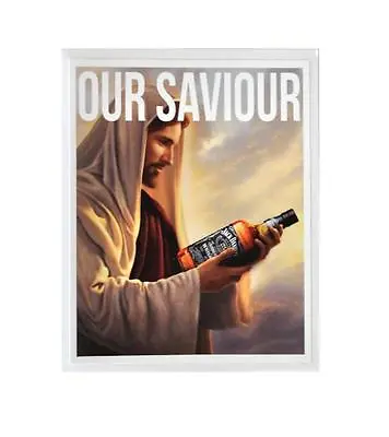 $3.99 • Buy Sticker Our Saviour Jack Daniels Whiskey Beer Bumper Sticker Free Post