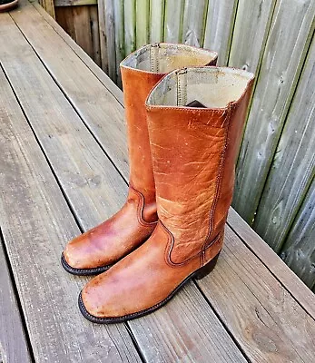Vintage 90s Frye Campus Boots Brown Size 8 D Made In USA 2934 • $149.95