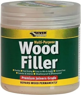 Everbuild Multi Purpose Wood Filler Light-Oak-250 Ml • £5.19