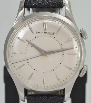 Vintage Stainless Jaeger LeCoultre Memovox Alarm Watch 35mm P489/1 Serviced JLC • $3499