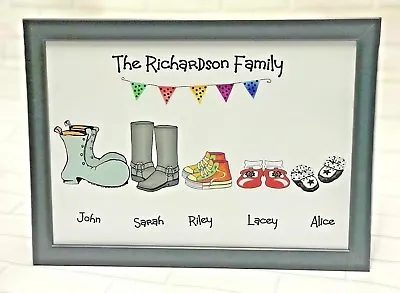 £4.99 • Buy  Birthday Gift Present 18th 21st 30th 40th 50th 60th 70th 80th Family Shoe Frame