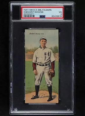 1911 Mecca Double Folders T201 Harry Baker Tom Downey PSA 3 • $209.10