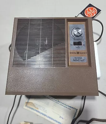 VINTAGE 70s GE ELECTRIC HEATER MODEL H-20 Instant Heat With NEW NO BOX!  • $13.99